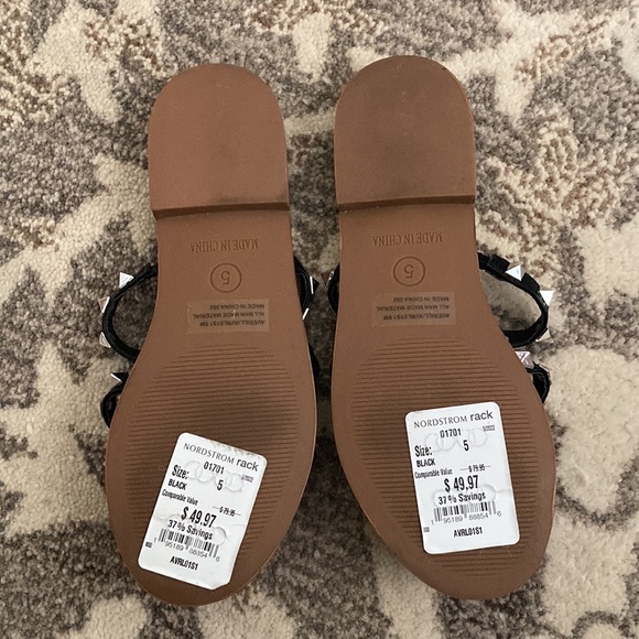 Steve Madden Averill Studded Sandals - Picture 2 of 2